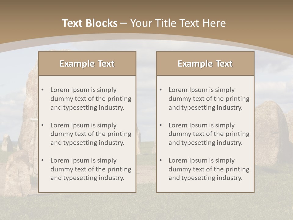 Travelling Meadow Outdoors PowerPoint Template