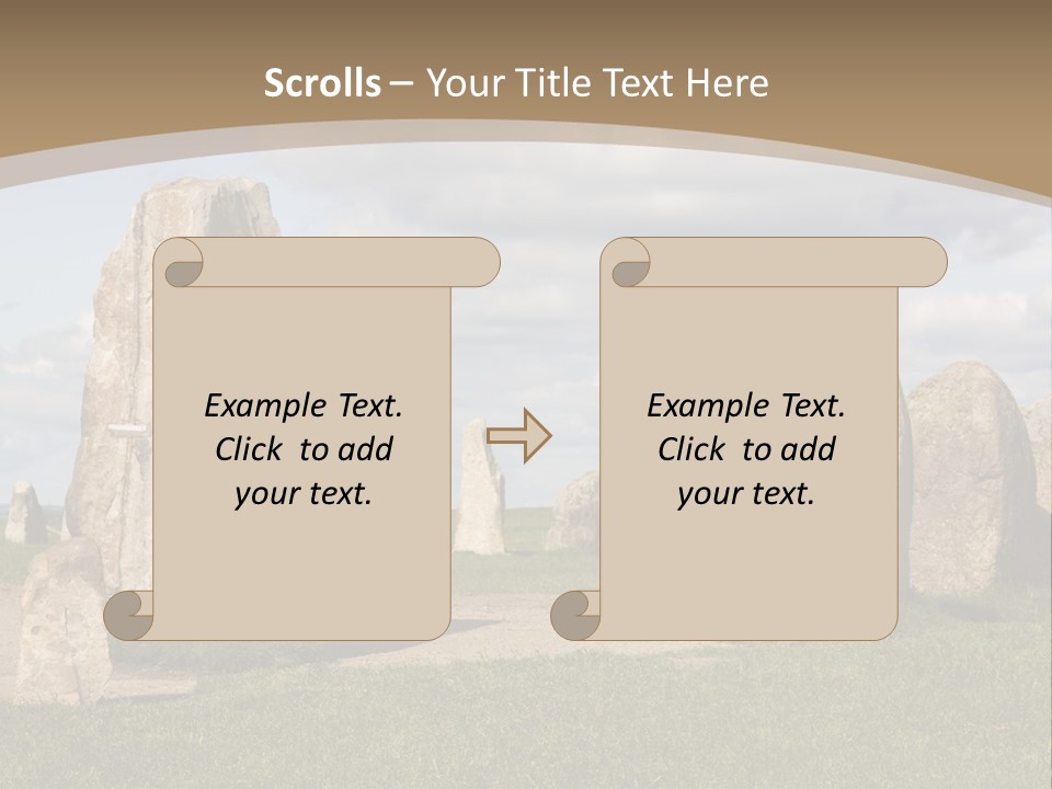 Travelling Meadow Outdoors PowerPoint Template