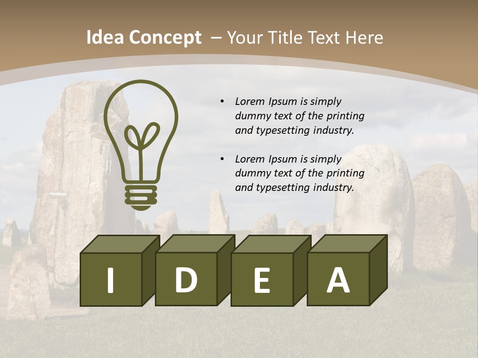 Travelling Meadow Outdoors PowerPoint Template