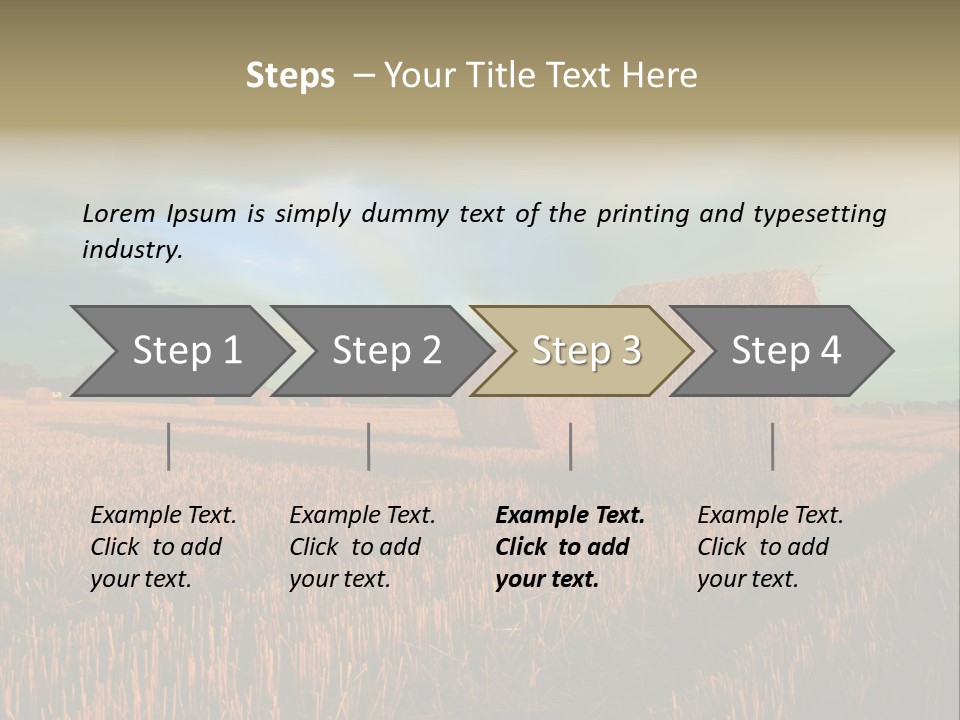 Stump Bale Cutting PowerPoint Template
