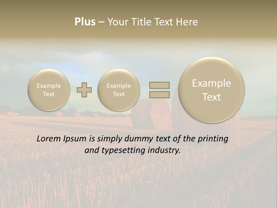 Stump Bale Cutting PowerPoint Template
