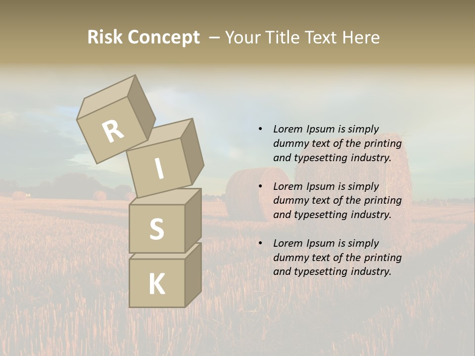 Stump Bale Cutting PowerPoint Template