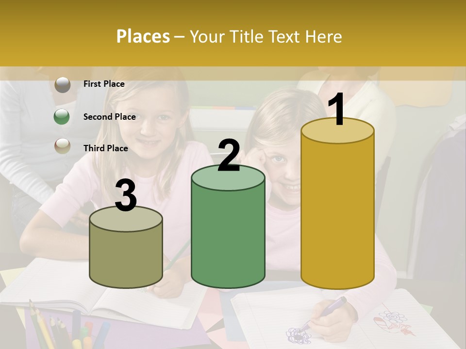 Education Children Smiling PowerPoint Template