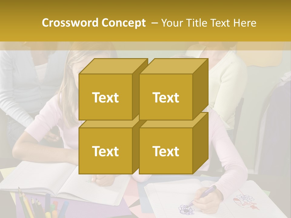 Education Children Smiling PowerPoint Template