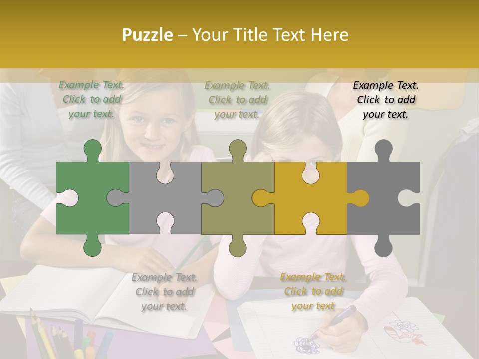 Education Children Smiling PowerPoint Template