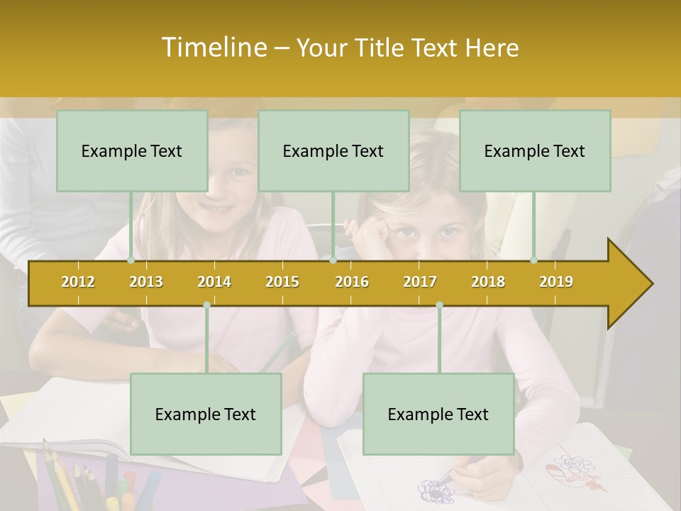 Education Children Smiling PowerPoint Template