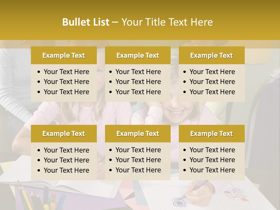 Education Children Smiling PowerPoint Template
