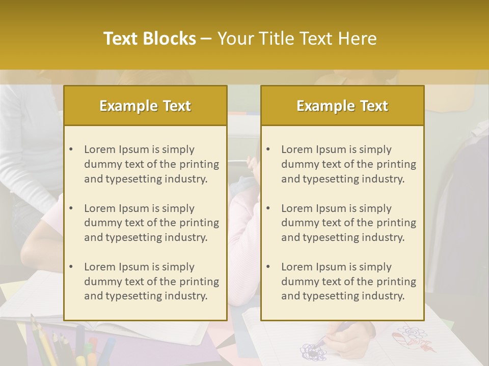Education Children Smiling PowerPoint Template