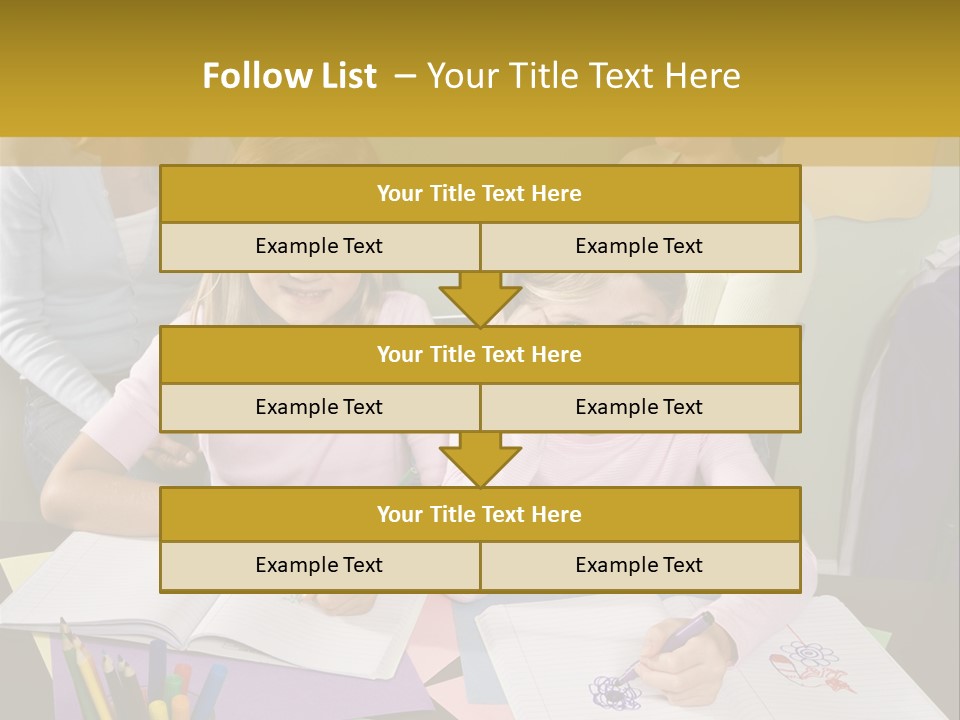 Education Children Smiling PowerPoint Template