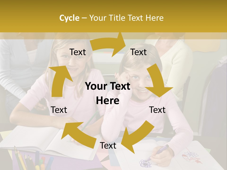 Education Children Smiling PowerPoint Template