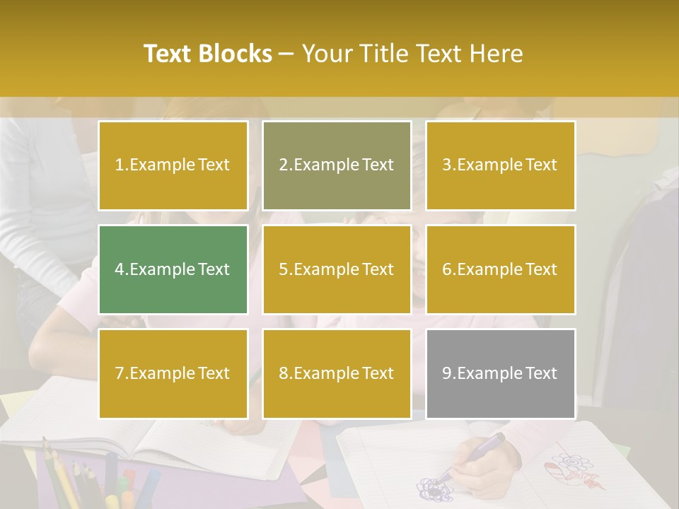 Education Children Smiling PowerPoint Template