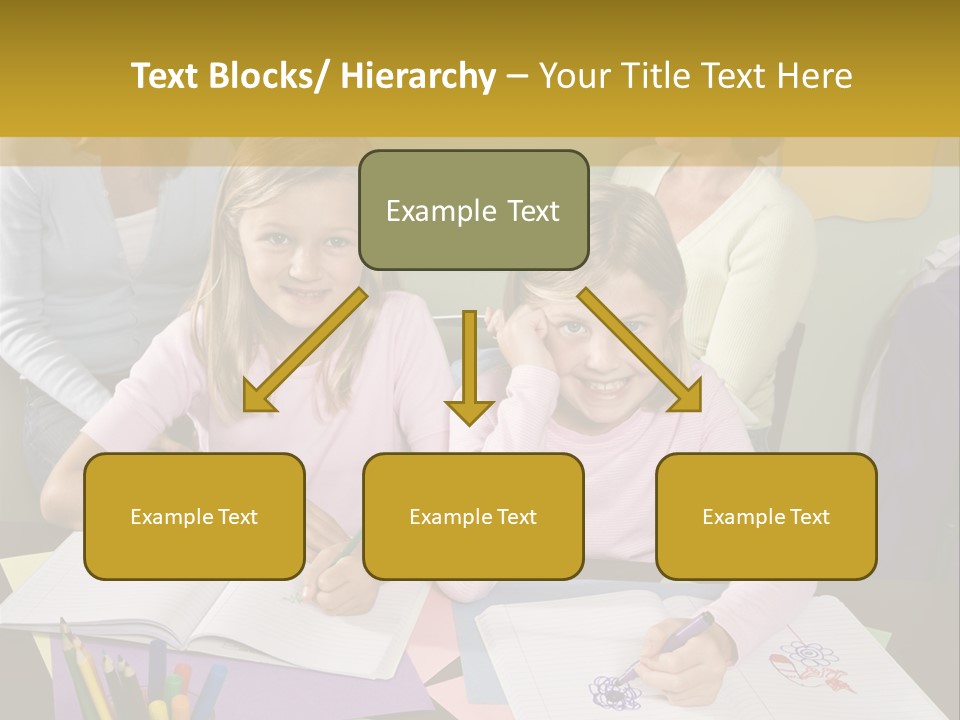 Education Children Smiling PowerPoint Template