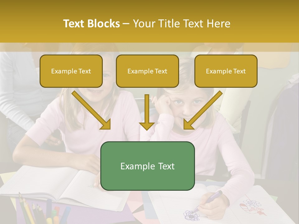 Education Children Smiling PowerPoint Template