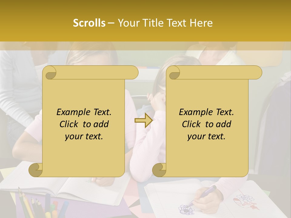 Education Children Smiling PowerPoint Template