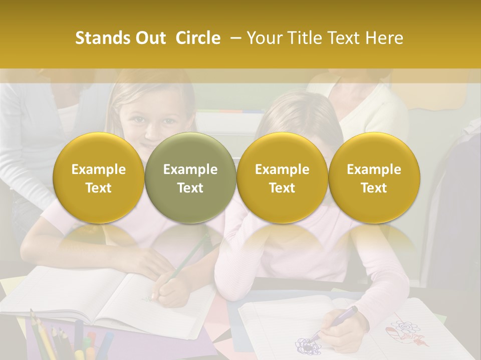 Education Children Smiling PowerPoint Template