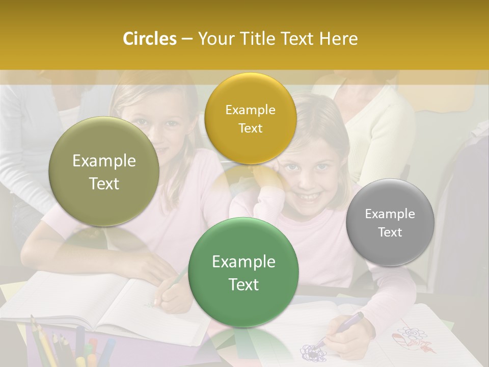 Education Children Smiling PowerPoint Template