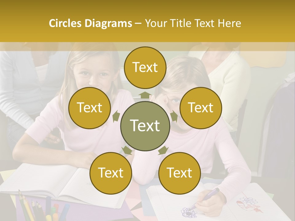 Education Children Smiling PowerPoint Template