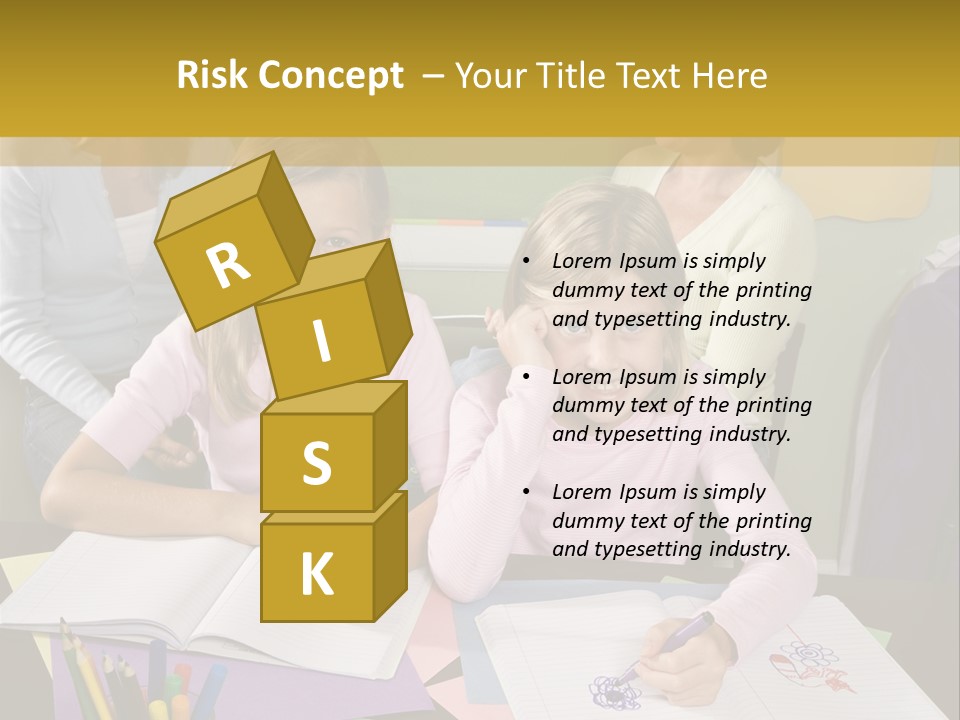 Education Children Smiling PowerPoint Template