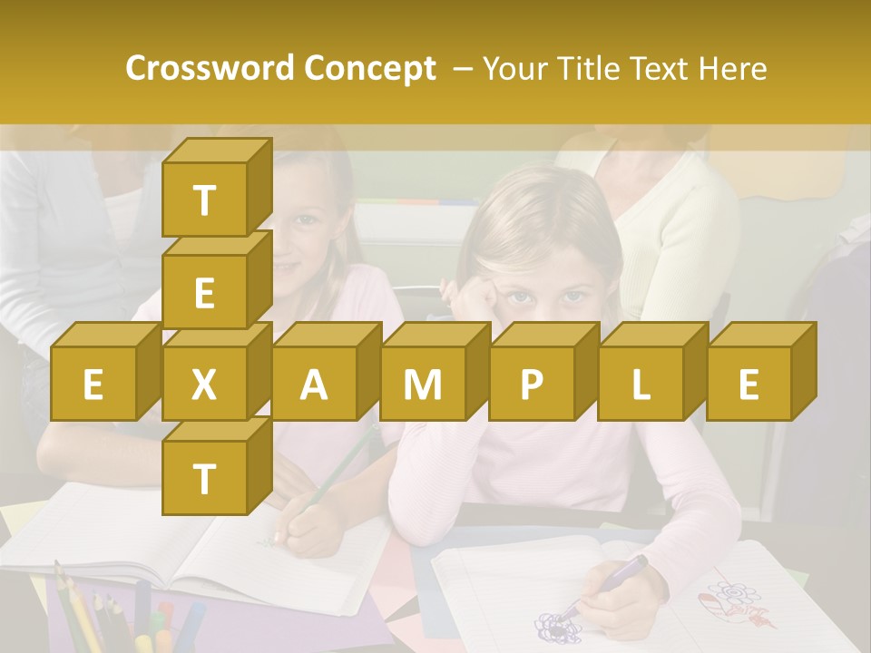 Education Children Smiling PowerPoint Template