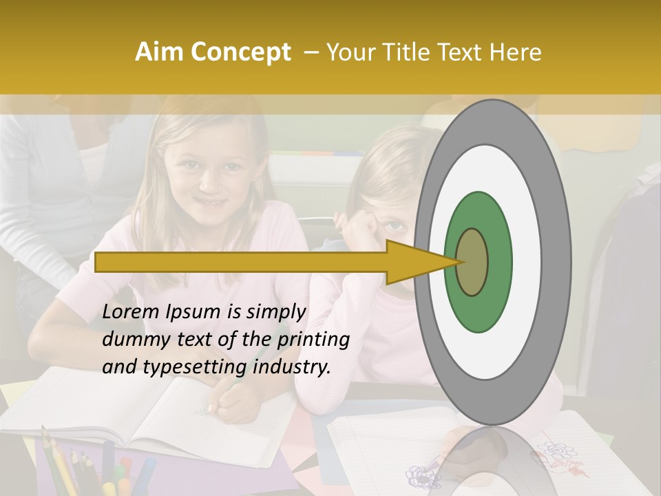 Education Children Smiling PowerPoint Template