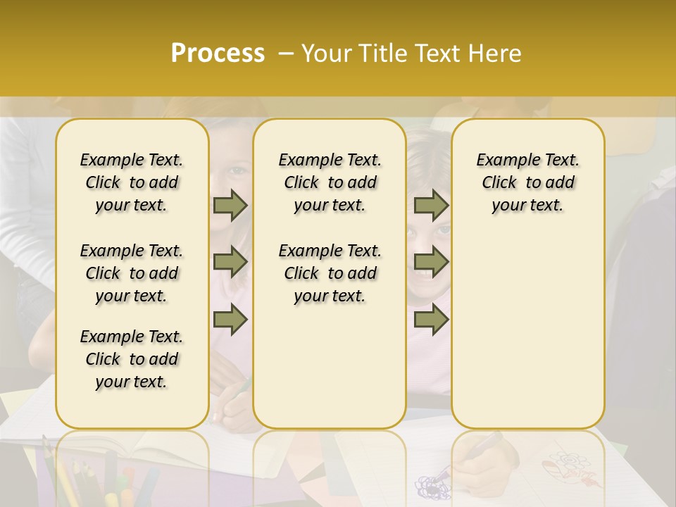 Education Children Smiling PowerPoint Template