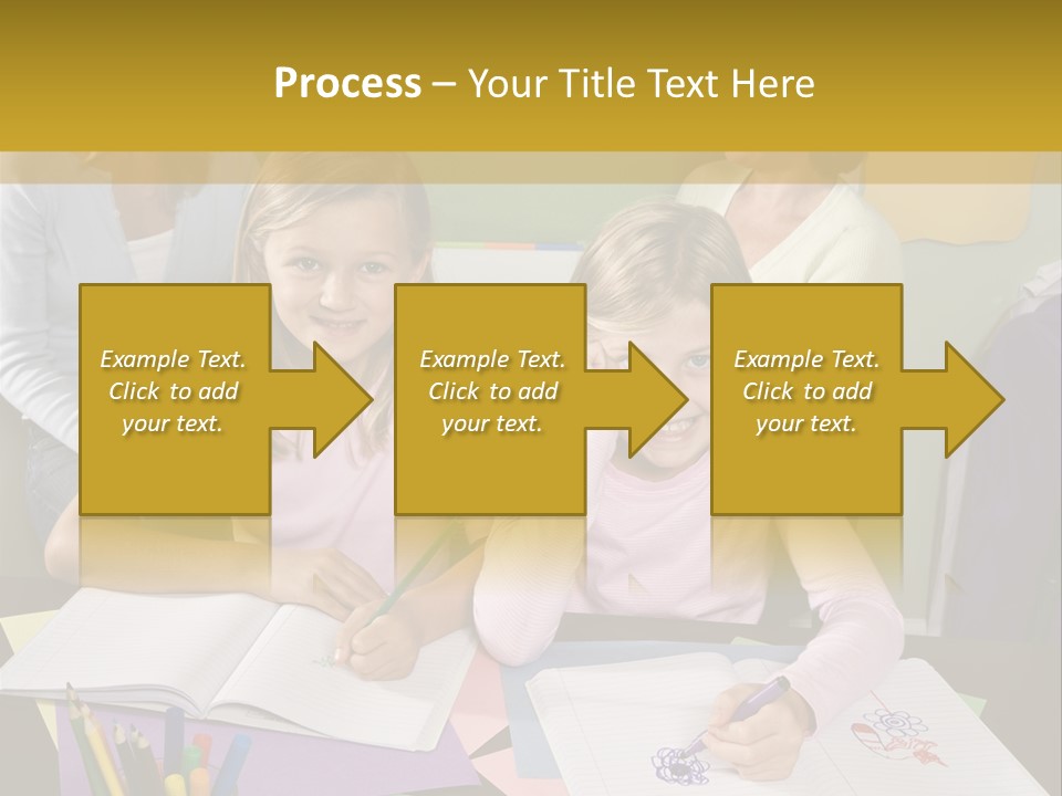 Education Children Smiling PowerPoint Template