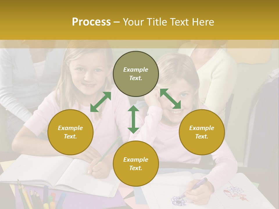 Education Children Smiling PowerPoint Template