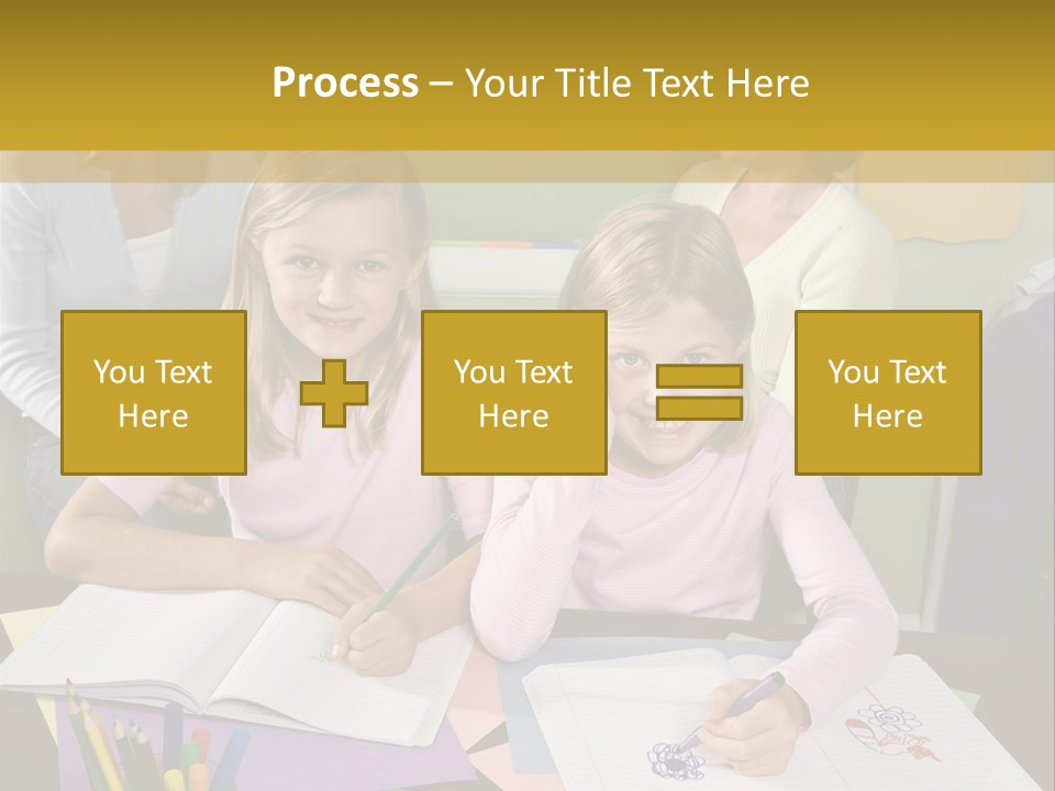 Education Children Smiling PowerPoint Template