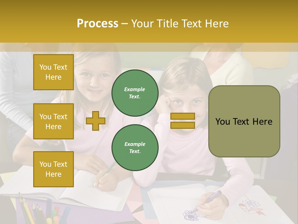 Education Children Smiling PowerPoint Template