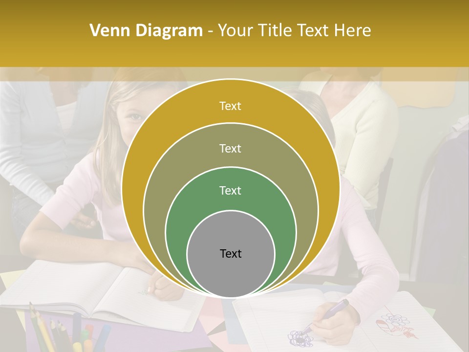 Education Children Smiling PowerPoint Template