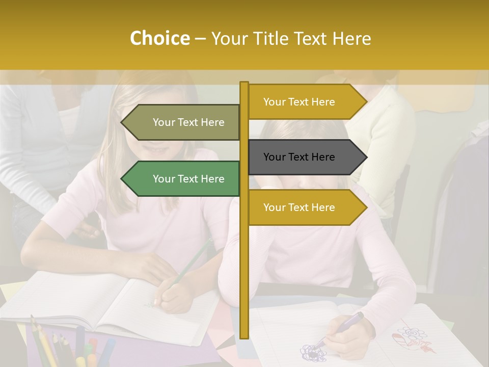 Education Children Smiling PowerPoint Template