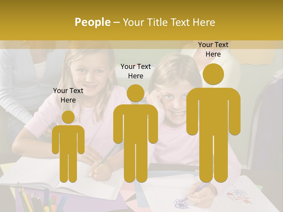 Education Children Smiling PowerPoint Template