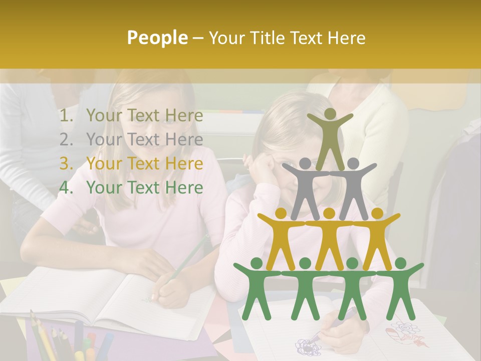 Education Children Smiling PowerPoint Template
