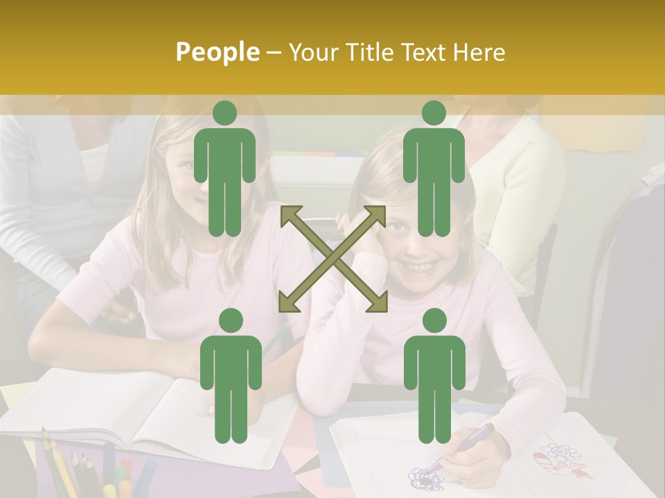 Education Children Smiling PowerPoint Template