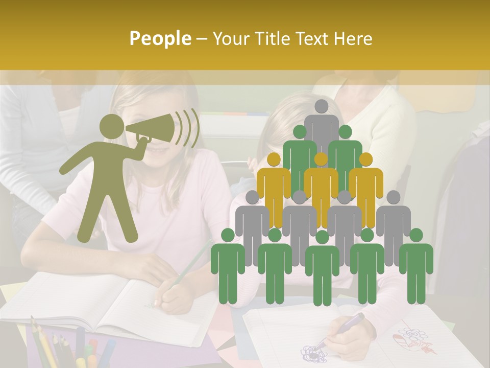 Education Children Smiling PowerPoint Template