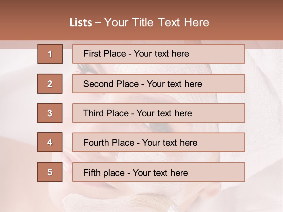 Therapy Facial Attractive PowerPoint Template