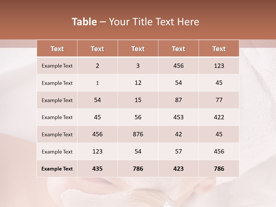 Therapy Facial Attractive PowerPoint Template