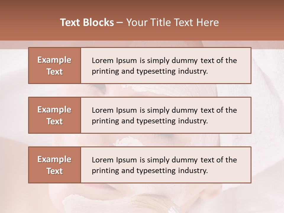 Therapy Facial Attractive PowerPoint Template
