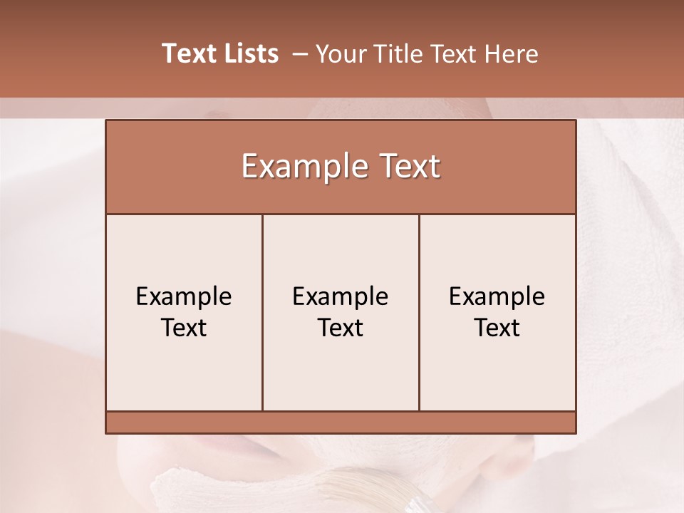 Therapy Facial Attractive PowerPoint Template