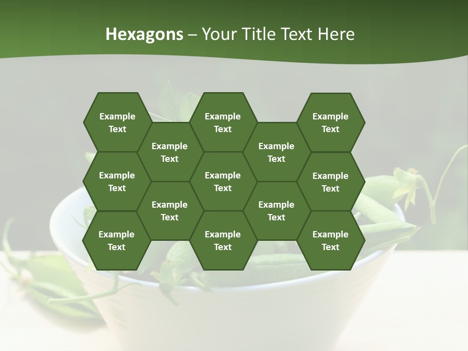 Freshness Pea Leaf PowerPoint Template