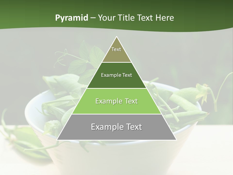 Freshness Pea Leaf PowerPoint Template