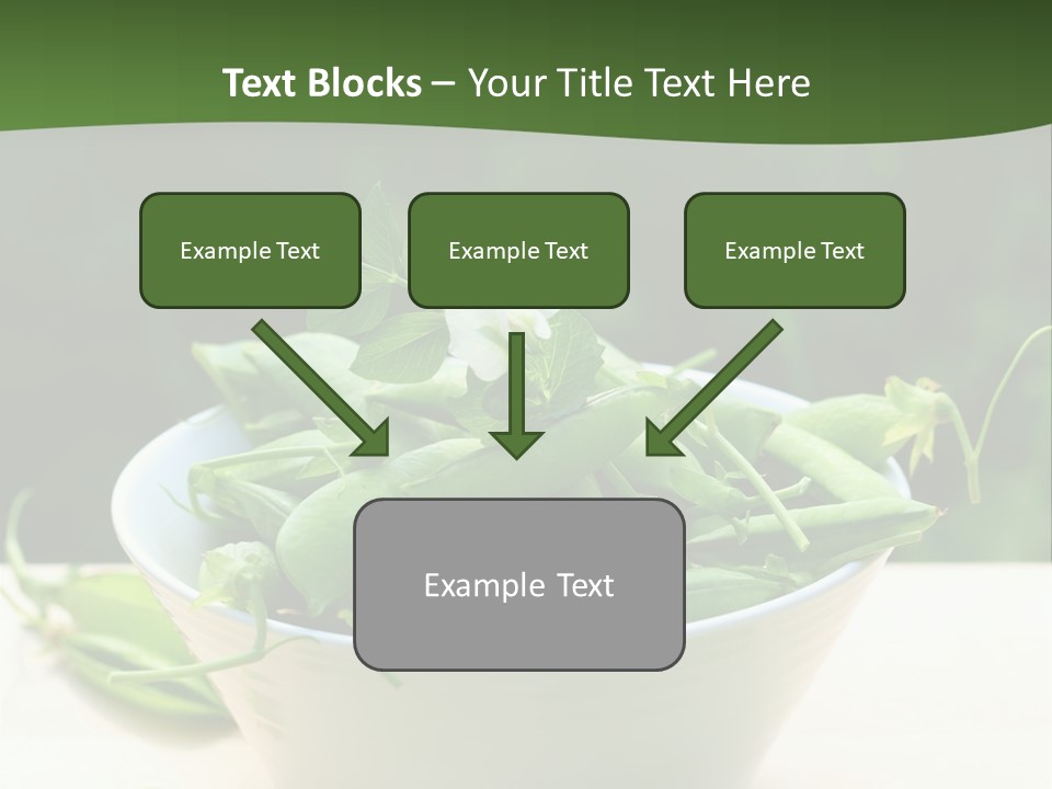 Freshness Pea Leaf PowerPoint Template
