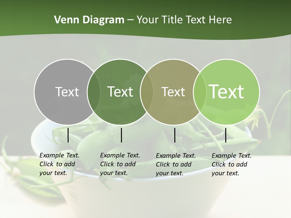 Freshness Pea Leaf PowerPoint Template