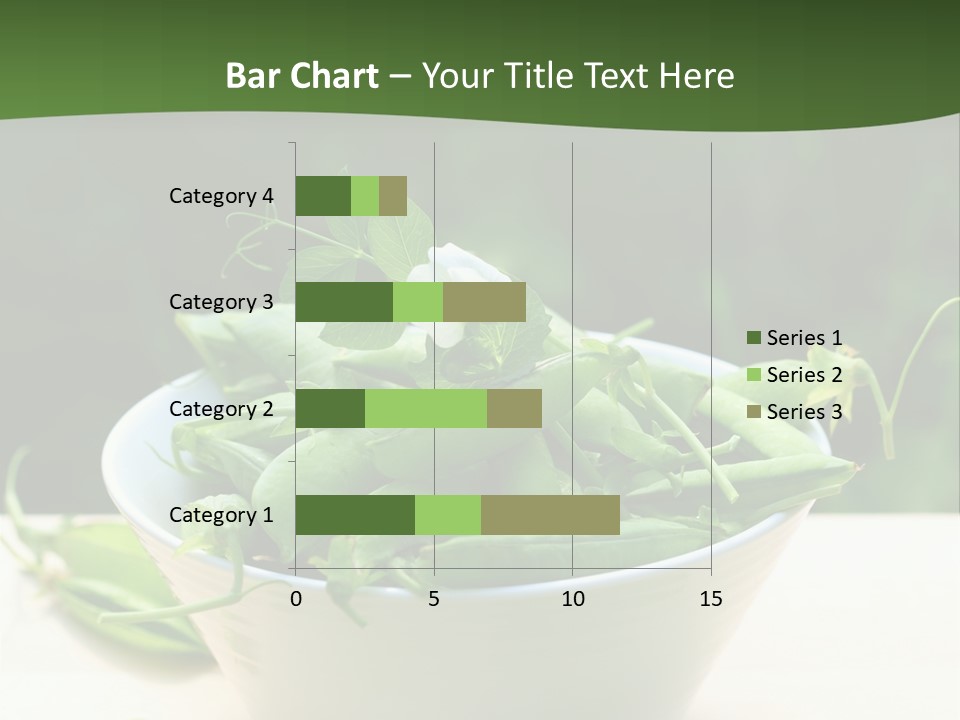 Freshness Pea Leaf PowerPoint Template