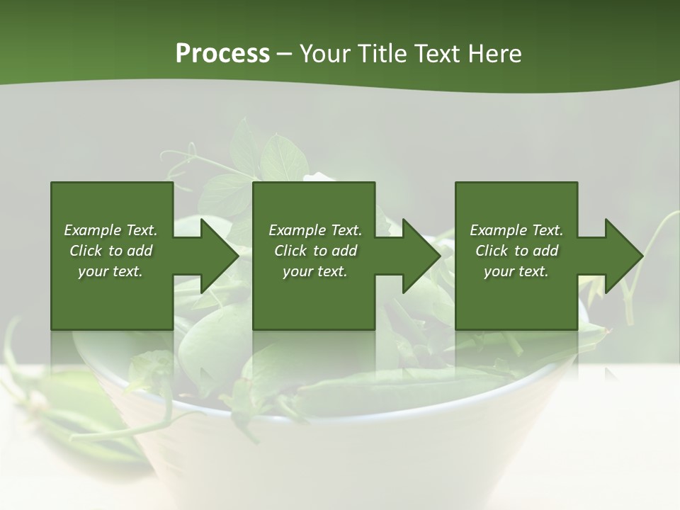 Freshness Pea Leaf PowerPoint Template