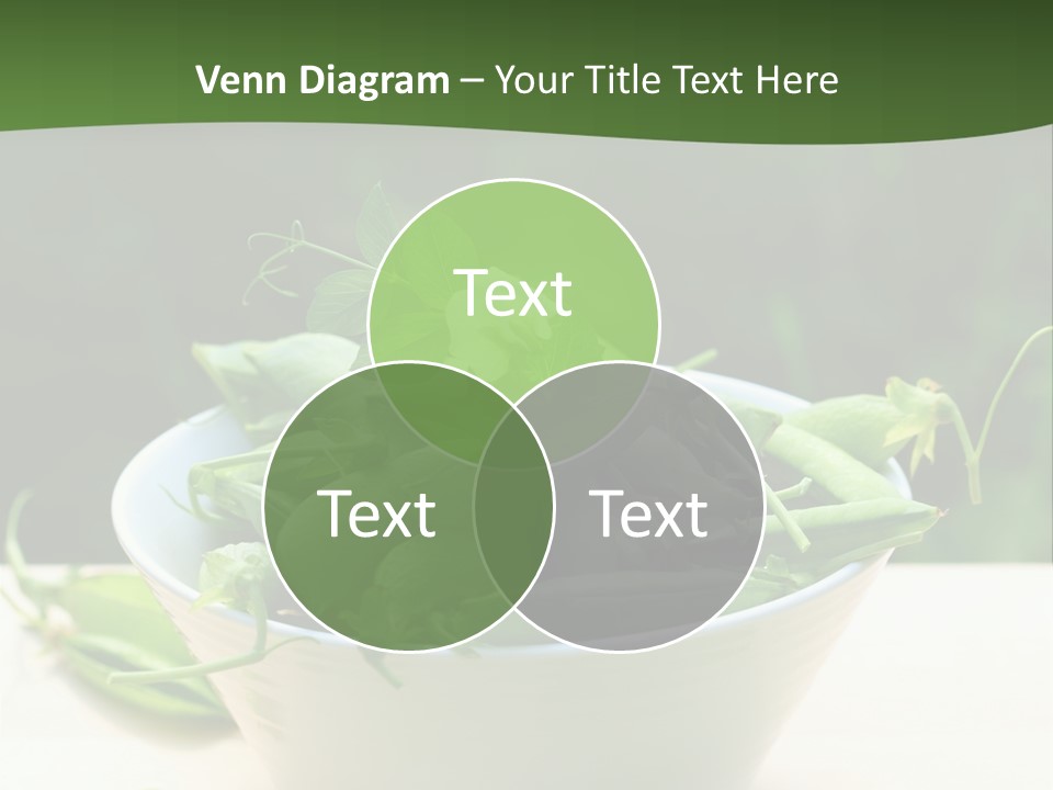 Freshness Pea Leaf PowerPoint Template