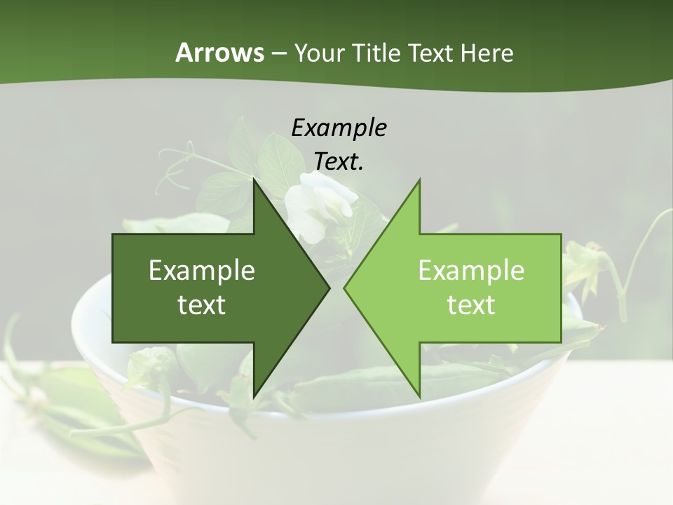 Freshness Pea Leaf PowerPoint Template