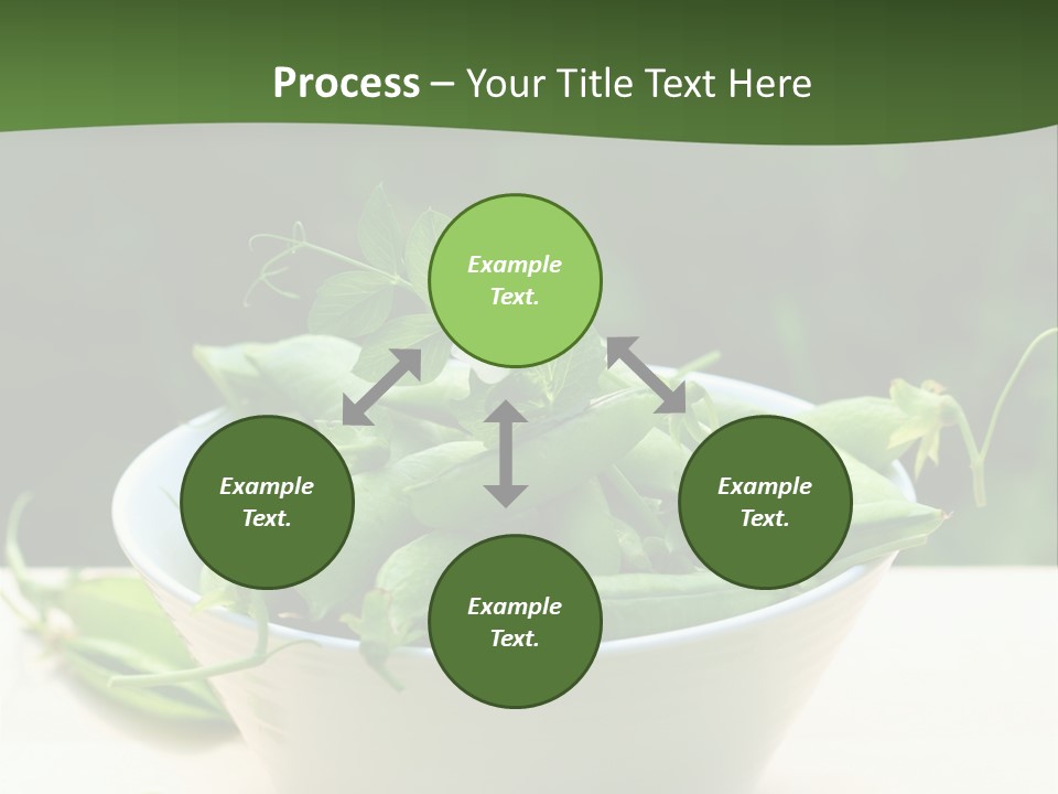 Freshness Pea Leaf PowerPoint Template