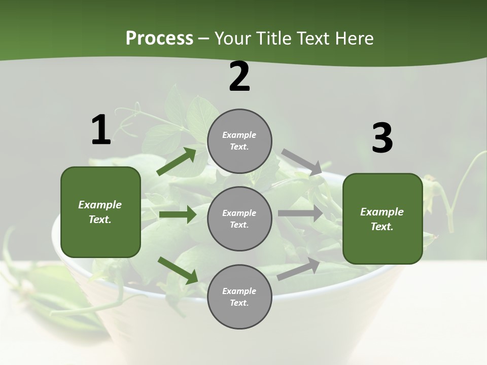 Freshness Pea Leaf PowerPoint Template