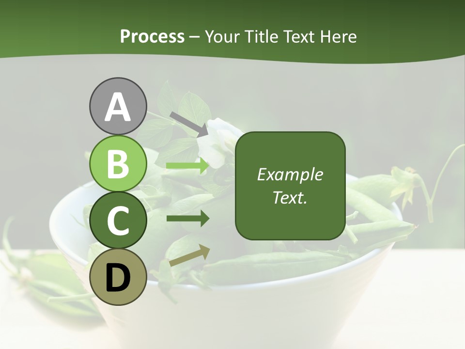 Freshness Pea Leaf PowerPoint Template
